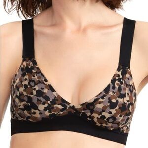 New Spanxr Bra-llelujah! Unlined Bralette Leopard Print